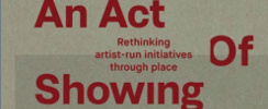 Book Launch: An Act of Showing: rethinking ARIs through place